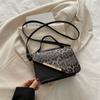 2025 Nueva Moda Bolso Bandolera de Hombro Versátil Diseño Nicho de Alta Gama Bolso Sobaco Bolso de Mano con Estampado de Leopardo para Mujer