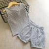 Conjunto de Chaleco de Verano para Bebé 2026 Nuevo Estilo Coreano Ropa Infantil Verano de Gasa de Algodón Pantalones Cortos sin Mangas para Niños