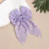 Pin para Cola de Caballo Nuevo para Niños Transfronterizo, Accesorios para el Cabello de Niños con Estampado de Margarita de Tela, Pin para el Cabello Simple y Elegante para Niña
