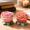 Enfeites de Flor de Rosa, Velas Perfumadas, Formas de Sabão de Silicone, Formas de Bolo para Assar DIY, Formas de Vela Perfumada Prontas