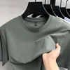 [Contiene Seda de Morera - Confección sin Costuras] [Estilo Deportivo - Confección Pesada - Alta Calidad] [Nueva Camiseta de Manga Corta de Verano]