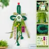 Adornos Colgantes de Artemisa Artificial para el Festival del Bote del Dragón, Bolsitas Terminadas, Ramos Hechos a Mano Repelentes de Mosquitos, Colgantes de Puerta con Borlas, Decoraciones para Puerta de Entrada