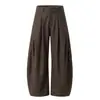 Han Lu Segmentación Estructural Retro Viejo Dinero Cuchillo Curvo Pantalones Casuales Hombre Estilo Otoño Plisado 3D Imitación Vaquero Pantalones Largos