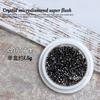 Celebridad de internet joyería de microdiamantes para uñas Súper Brillante Cristal Estrella Diamante Color Mágico fondo puntiagudo mina de diamantes completa negro Champán decoración de uñas Nuevo