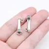21X8Mm 1.9g Prata Antiga Exportação DIY Acessórios de Joias Pingente de Microfone