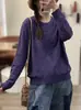 Nueva Colección Otoño/Invierno 2026: Suéter Pulóver de Punto Jacquard Grueso, Color Sólido, Manga Larga, Corte Holgado para Mujer, Perfecto como Prenda Base
