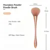 Pincel de Maquiagem em Forma de Ampulheta, Pincel Único para Blush com Cerdas Sintéticas Macias, Ferramenta de Beleza Cosmética de Tamanho Grande e Médio