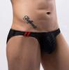 Cuecas masculinas de cintura baixa, moda popular na Internet, estilo japonês e coreano, europeu e americano, sexy, moda gay, em forma de U, malha, roupa íntima masculina