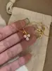 Collar Fresco y Dulce con Tres Perlas en Forma de Uva con Circonita, Joyería Versátil Elegante y de Alta Gama