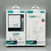 Cargador de teléfono móvil de alta potencia con carga rápida de 120 W certificado 3C, juego de cabezal de carga rápida Android Tipo-C, cable de datos