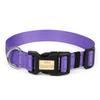 Nuevo collar para mascotas transfronterizo anti-rotura reflectante anti-pérdida collar para perro ajustable con letras correa para mascotas