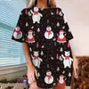 Nueva Moda 2023 Amazon Transfronterizo Camiseta Holgada para Mujer Tallas Grandes mm Gorditas Tops de Manga Corta de Longitud Media para Mujer