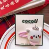 Pinzas para el cabello de tela de algodón estilo coreano para otoño e invierno, con cabeza de animal de dibujos animados, estilo padre-hijo, lindas pinzas BB para niñas