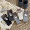 Nuevos Calcetines de Lana Gruesos y Cálidos para Hombre y Mujer Serie de Algodón de Doble Aguja Vertical Estilo Académico Estudiante Cachemir de Tubo Largo