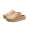 Pantuflas de Algodón Impermeables con Forro de Felpa para Mujer 2026 Nuevo Antibacterianas de Interior Cálidas con Suela Gruesa de Eva para Exteriores de Felpa Tipo Birkenstock Invierno