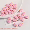 Acrílico Goteo de Aceite Líneas Coloridas Peces Pequeños Cuentas DIY Collar Hecho a Mano Cadena para Teléfono Móvil Pulsera Accesorios de Cuentas Sueltas Material