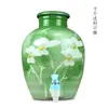 Jarra de Vinho Cerâmica Jingdezhen 3kg Gatos Garrafa de Vinho Cerâmica Jarra de Vinho Branco Garrafa de Vinho Vazia Pote de Vinho Selado Utensílios para Vinho Jarra de Vinho