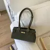 Bolsa de Ombro Feminina Retro Francesa de Nicho Grande Capacidade para o Dia a Dia, Bolsa de Mão Simples Tendência de Moda de Luxo Leve