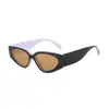 2025 Nuevas Gafas de Sol de Moda Europea y Americana Panda Bloque de Color Blanco y Negro Ojo de Gato Moda para Mujer y Las Más Fáciles de Combinar Gafas de Sol Anti-UV
