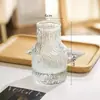 Vaso de Vidro Transparente Casual Arranjo de Flores para Mesa Cultura de Água Vaso para Flores Secas Estilo Ins Aparência Sofisticada Decoração de Sala de Estar