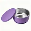 Vajilla de silicona para bebé más vendida, tazón de silicona con tapa, tazón de acero inoxidable, utensilios de alimentación para madre y bebé, tazón de comida con ventosa, tazón anticaídas