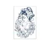 Tatuagens Adesivas de Suco Transfronteiriças, Semi-Permanentes, À Prova d'Água, Resistentes ao Suor, Não Refletivas, Flor Pequena Herbal para Braço, Personalizadas, Modernas e de Alta Qualidade