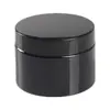 Atacado Personalizado 120ml Preto Boca Larga Frasco para Pó Medicina Sombreamento Boca Larga Frasco para Creme Facial Caixa de Dente em PET