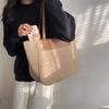 Bolsa tote feminina de grande capacidade, nova moda, simples, de cor sólida, bolsa de ombro para viagem, casual, multifuncional, bolsa de mãe portátil