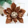 Flores Artificiais Mais Vendidas no Exterior, Flores de Magnólia de Natal, Decorações de Natal, Fábrica de Origem, Flores Artificiais para Comércio Exterior, Flores Artificiais