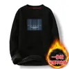 Suéter de Gola Redonda Transfronteiriço para Homens, Veludo Engrossado, Outono e Inverno Chenille Peça Única Camisa de Base Tricô de Veludo para Homens, Roupa de Inverno