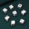Acessórios de prata esterlina 99 pés caixa quadrada de prata acessórios retrô 3D prata dura DIY material de miçangas feito à mão joias atacado
