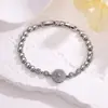 Pulsera Elegante Estilo Francés de Disco de Circonita Cielo Estrellado, Sencilla y a la Moda, Lujo Ligero de Gama Alta, Regalo para Novia, Joyería de Moda