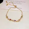 Recomendado por Blogger: Pulsera de Gota de Agua con Circonita de Colores, Elegante y a la Moda, Joyería de Lujo Ligero y de Alta Gama