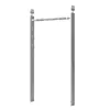 Rack de fitness para marco de puerta, barra de dominadas montada en puerta para uso en interiores en casa, para exámenes físicos de estudiantes de secundaria, dominadas, abdominales y entrenamiento infantil
