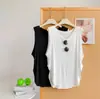 Chaleco Modal Irregular sin Mangas Suelto para Mujer, Cubre el Cuerpo, Adelgazante, Transpirable, Top Cubre Ropa Deportiva para Correr y Fitness