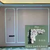 Línea de PU Línea de estuco imitación francesa Borde de pared de fondo de TV Tira decorativa Línea de modelado Flor de esquina de techo europea