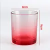 Taza de Vela de Aromaterapia de Fábrica Contenedor de Vela de Vidrio de Color Adornos Decorativos Románticos para Interiores Taza de Portavelas Casera para Bricolaje