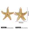 Aço Inoxidável Série Marinha Concha Transfronteiriça Pingente Estrela do Mar Grande Concha Grande Acessórios para Colar DIY