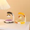 Novo produto: Reino Miaum Aromaterapia Cristal Caixa Surpresa Figura Criativa de Gatinho Brinquedo da Moda Cristal Flutuante Resina Ornamento de Mesa