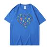 Comércio exterior heartstopper Manga curta em inglês Nick e Charlie Camiseta masculina e feminina gola redonda