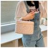 Nueva Bolsa de Cosméticos Floral de Celebridad de Internet Alto Valor de Color Bolsa Térmica para Almuerzo de Estudiante Simple Gran Capacidad Bolsa de Almacenamiento Portátil Moderna