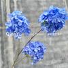 Hortensia Artificial Hortensia Pagoda de Tres Cabezas Flor Artificial Flor de Boda Ramo Falso Flor de Seda Flor Seca de Alta Gama
