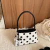 Bolsa de Balde Pontilhada Estilo Coreano Transfronteiriça de Nicho para Mulheres 2026 Nova Bolsa de Ombro Casual para o Dia a Dia Tendência Moda