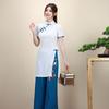 Baño de pies de belleza estilo antiguo ropa de trabajo uniforme de trabajador de la salud ropa de trabajo de arte del té de alta gama ropa de técnico de masajes ropa para masajes de pies ropa para el cuidado de la salud