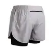 Pantalones Cortos Deportivos Transfronterizos para Hombre Europeos y Americanos con Forro de Doble Capa para Entrenamiento de Baloncesto, Fitness, Corte Holgado, Transpirables, de Secado Rápido