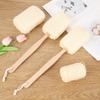 Toalla de baño de sisal natural para espalda larga, limpieza profunda con cordón, masaje, tira para frotar la espalda, bola de baño