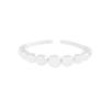 1290 Estilo coreano INS Nicho Luz Design de luxo Sense Size Ball Gradient Anel Sterling Silver S925 Anel feminino