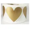 Pegatinas de rascar con forma de corazón tarjeta de rascar con forma de corazón recubrimiento película de rascar Velcro recubrimiento creativo oro 30 * 35 mm