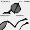 Gafas de Sol para Lluvia para Mujer, Verano, Cara Pequeña, Estilo Coreano Retro, Protección UV, Gafas de Sol Marrones, Gafas de Sol Únicas Estilo Ins
