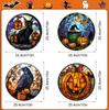 Jd167 Halloween Transfronterizo Nueva Rejilla de Ventana Pegatinas de Advertencia Anticolisión Decoración Festiva Pegatinas Electrostáticas para Vidrio de Ventana